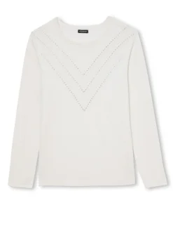 Pull point fantaisie détails rivets