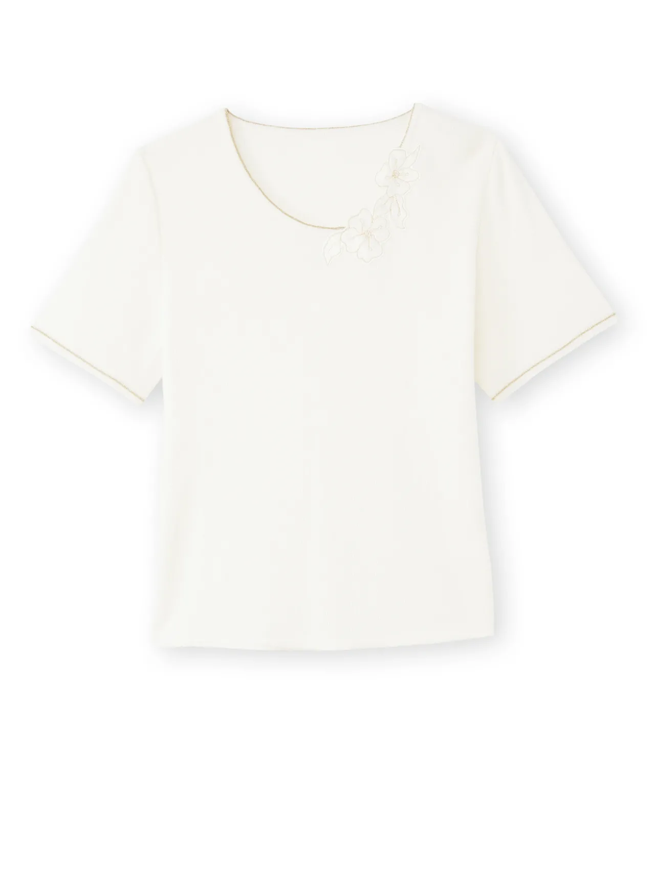 Pull raffiné avec broderies