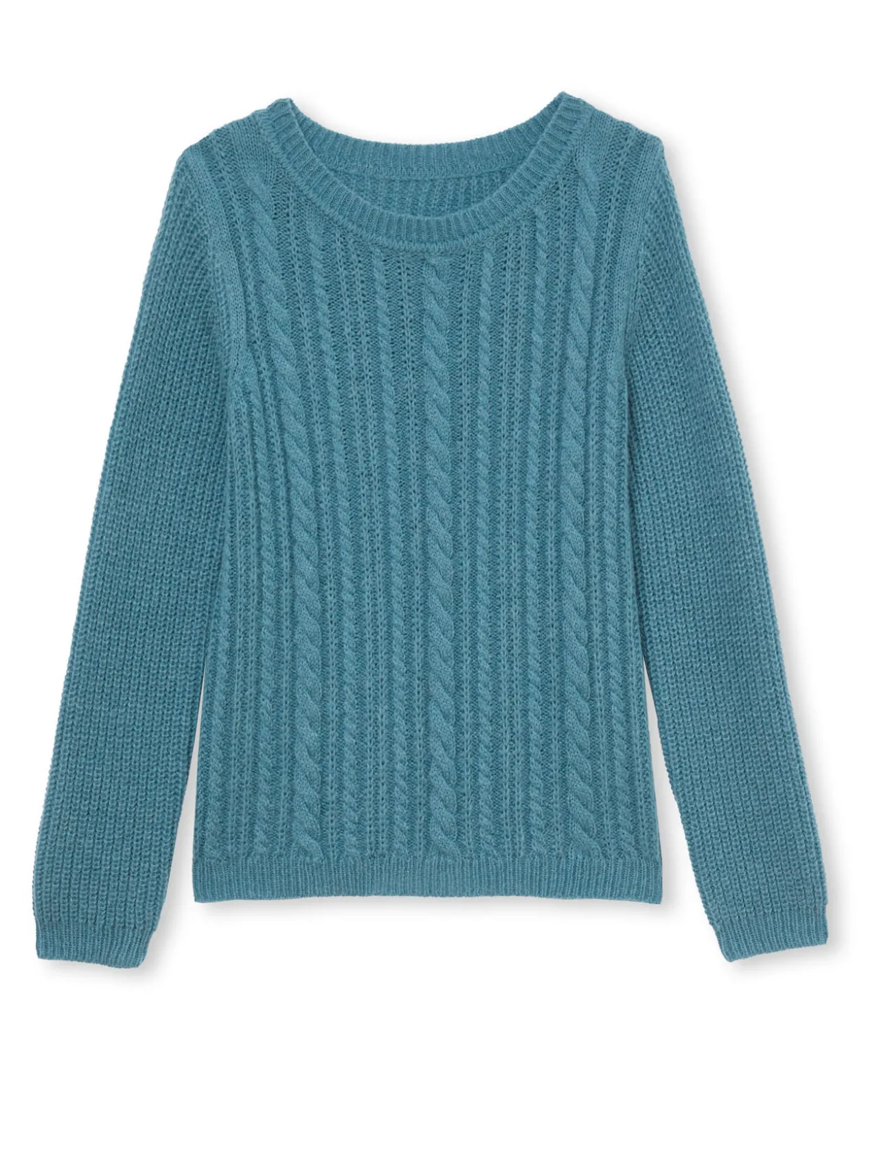 Pull torsadé avec laine et mohair