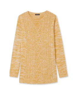 Pull torsadé encolure ronde