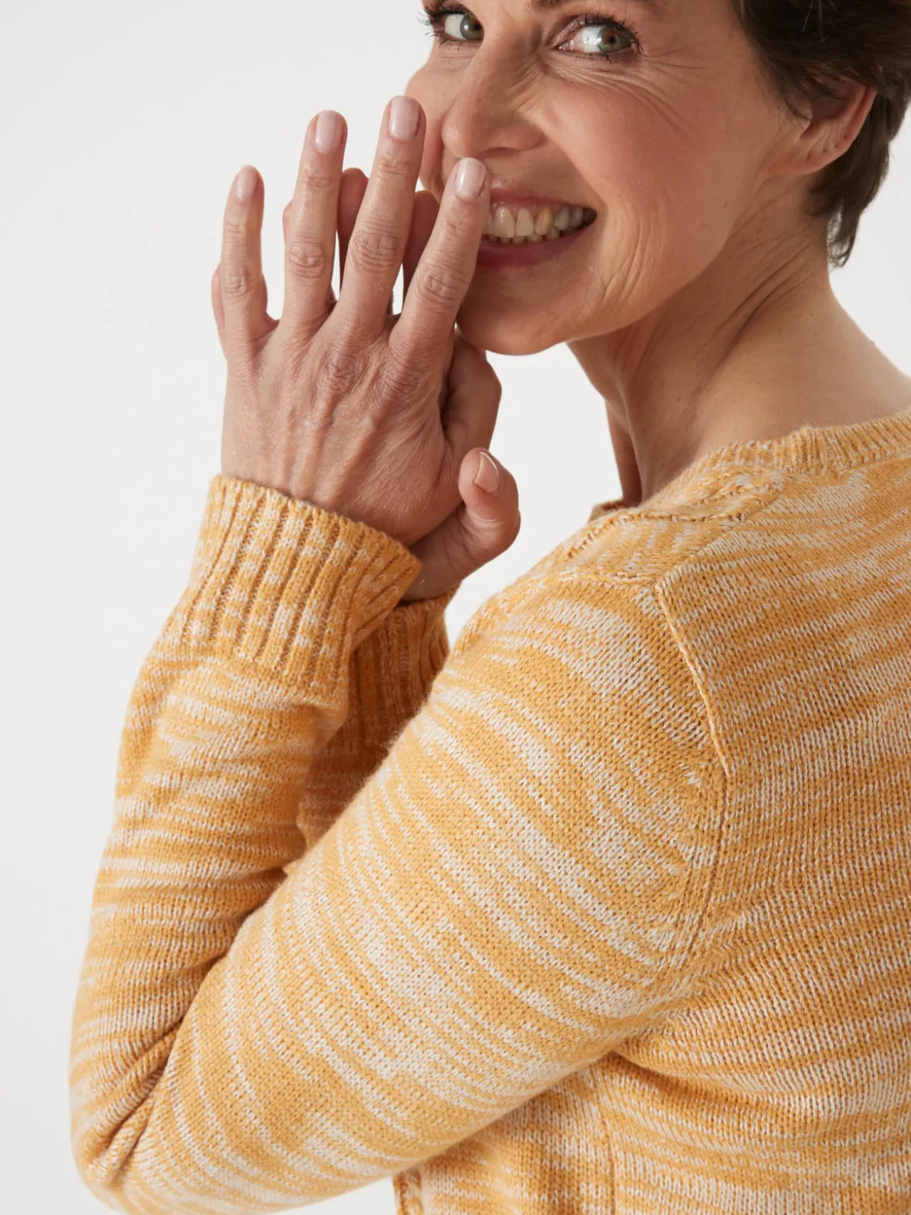 Pull torsadé encolure ronde