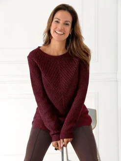 Pull tunique côtes perlées