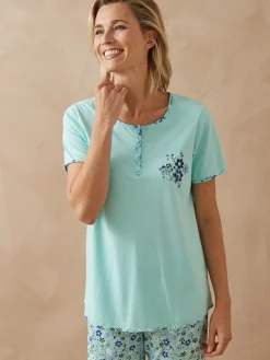 Pyjacourt en maille pur coton