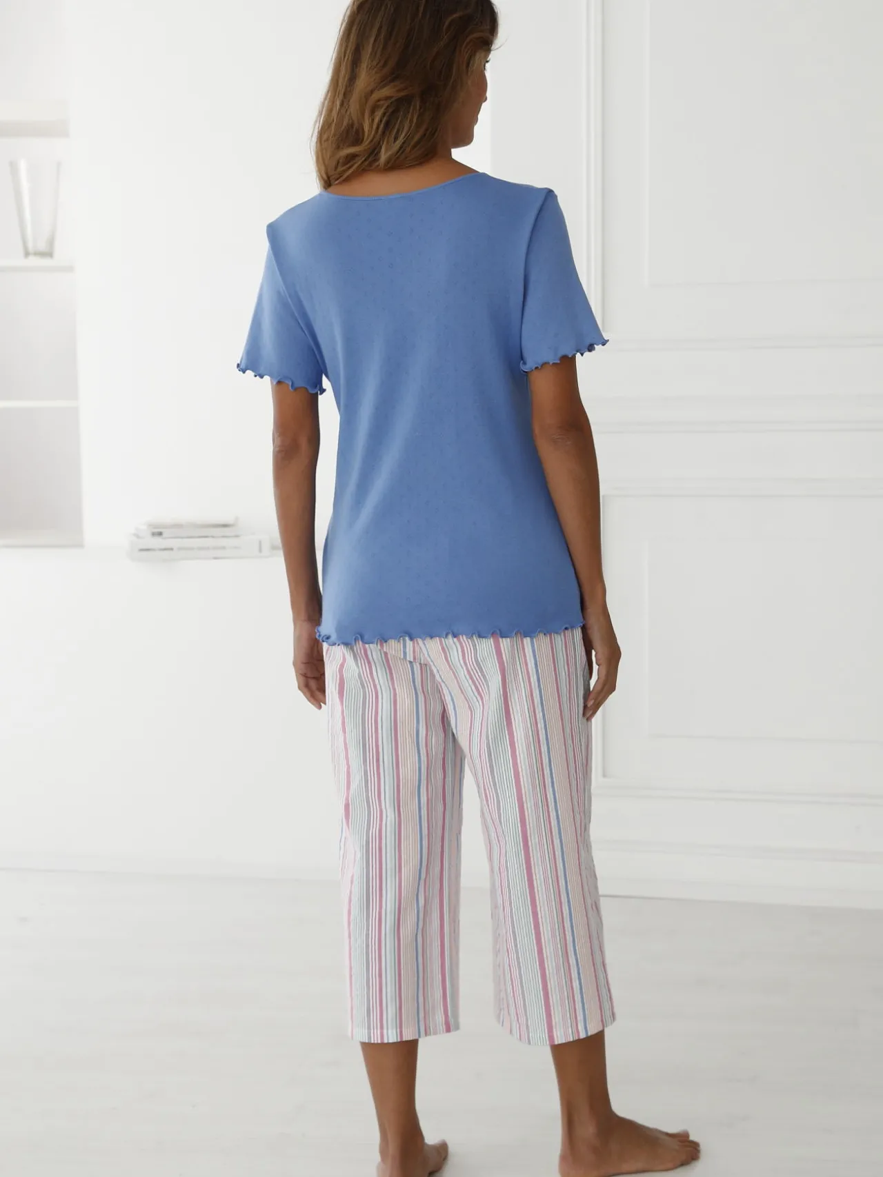 Pyjacourt maille et seersucker