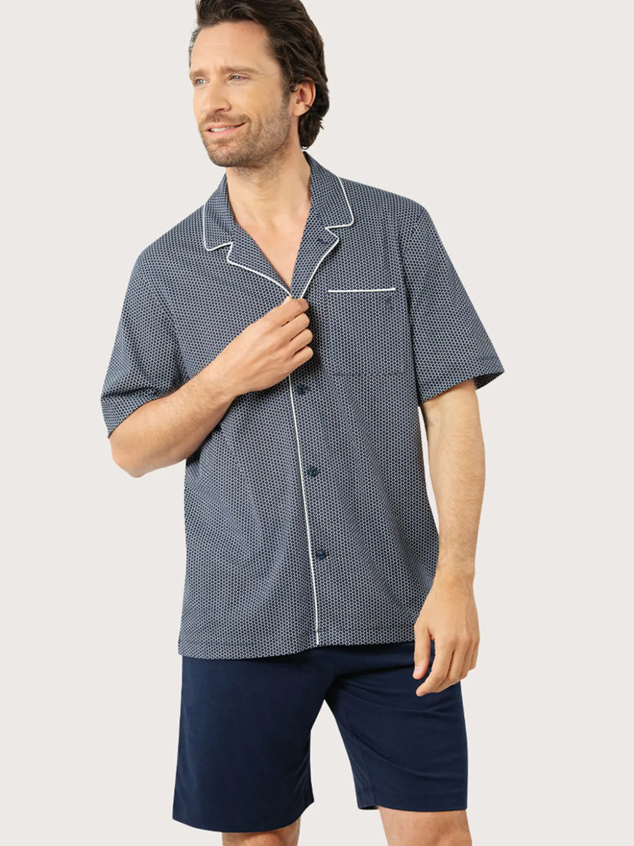 Pyjama court ouvert Business homme