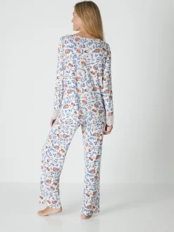 Pyjama empiècement dentelle