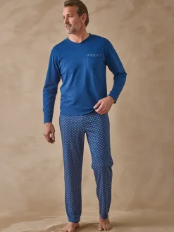 Pyjama en maille jersey pur coton peigné