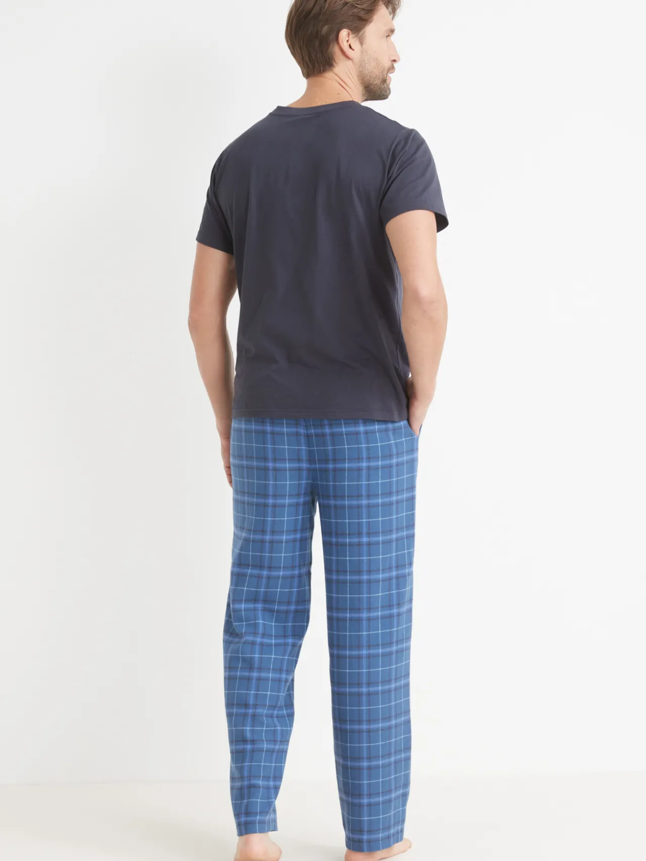 Pyjama jersey et flanelle pur coton