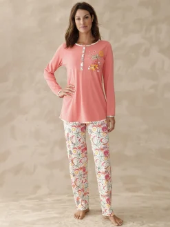 Pyjama manches longues jersey pur coton