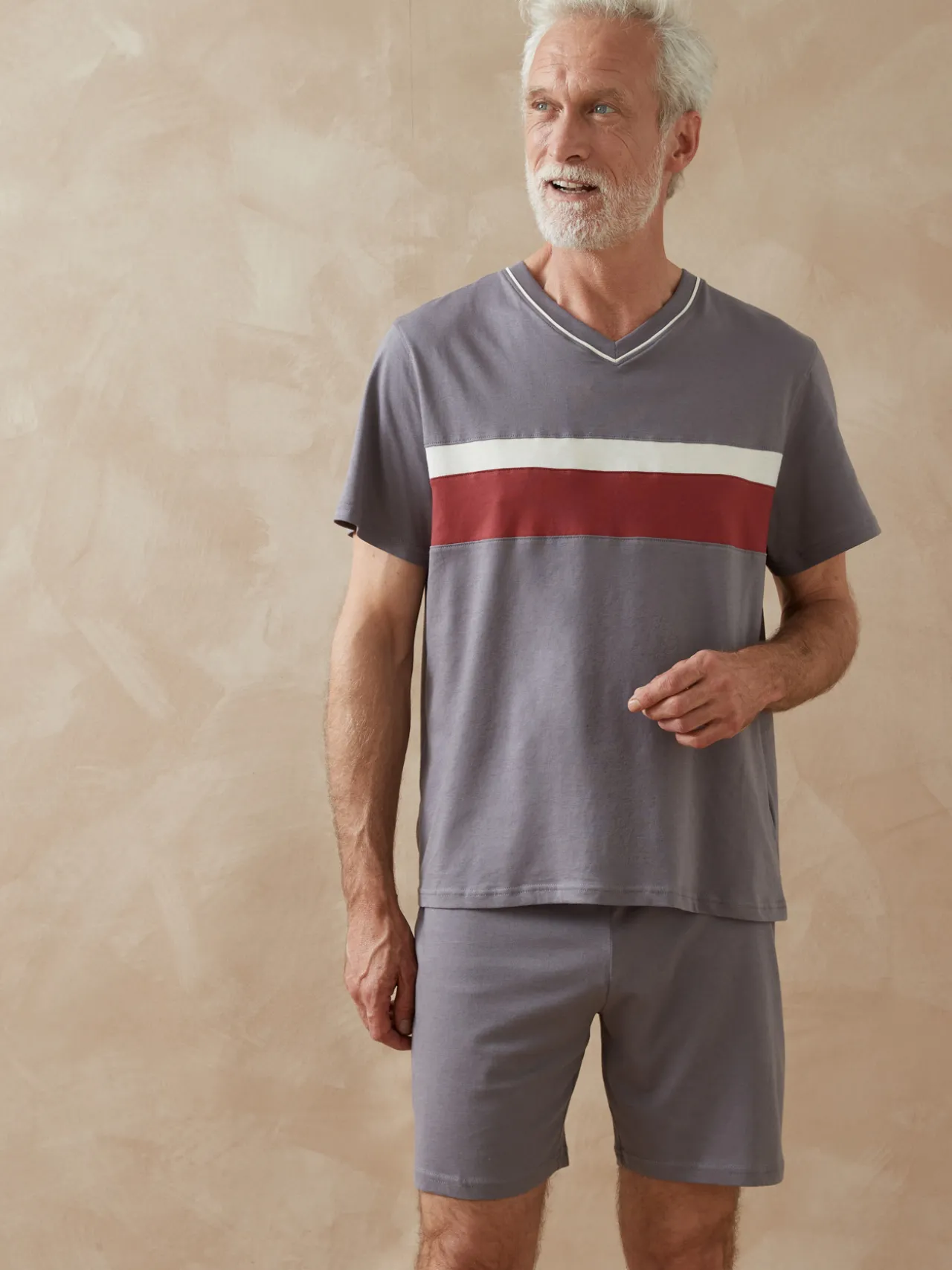 Pyjashorts à rayures en jersey lot de 2