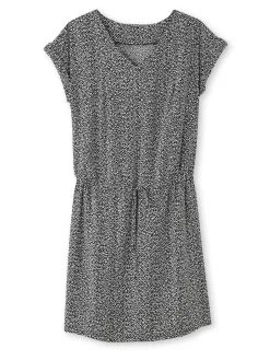 Robe 3 trous tissu fluide