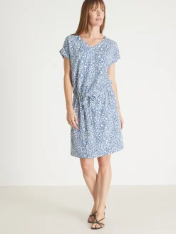 Robe 3 trous tissu fluide