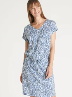 Robe 3 trous tissu fluide