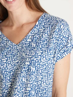 Robe 3 trous tissu fluide