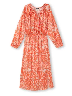 Robe ample en tissu satiné