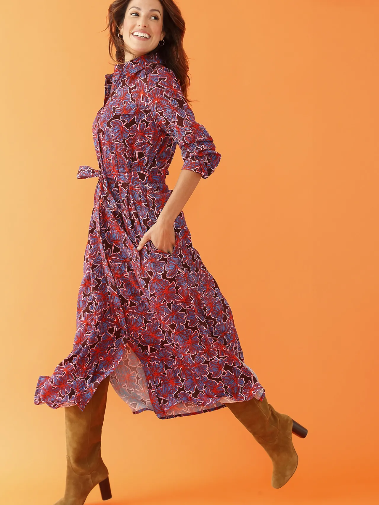 Robe chemisier boutonnée