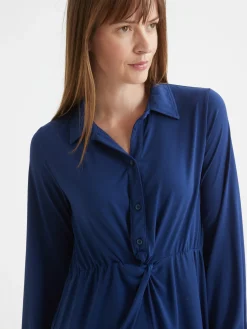 Robe chemisier en maille