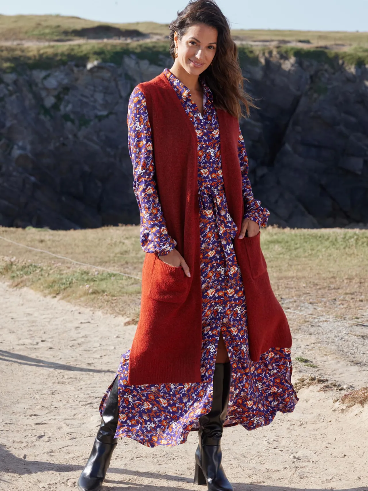 Robe chemisier toute boutonnée