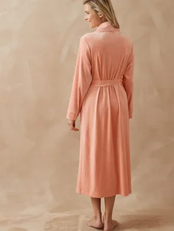Robe de chambre boutonnée en velours