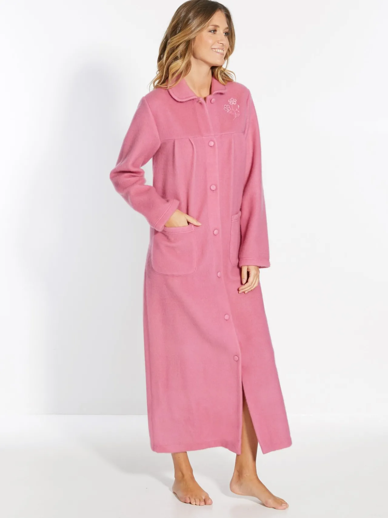 Robe de chambre col Claudine courtelle