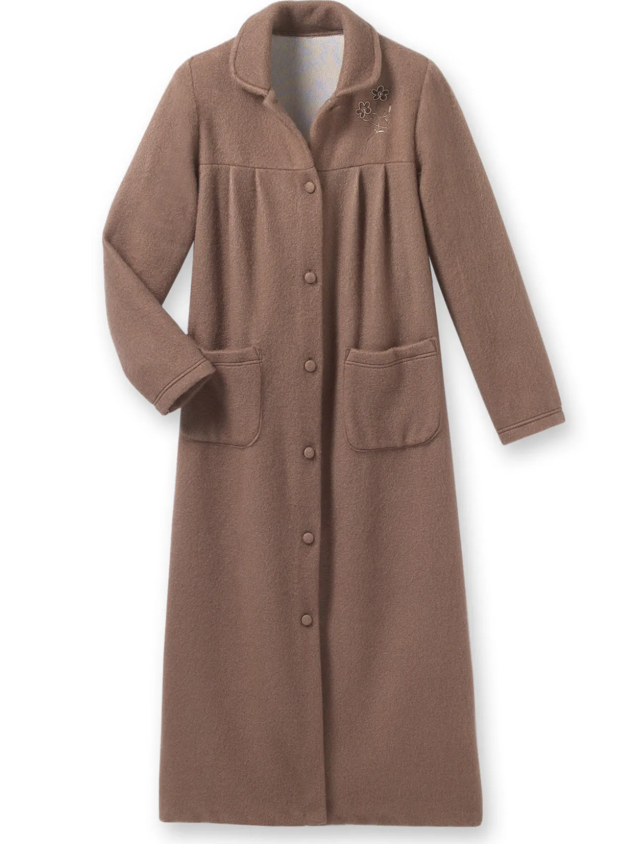 Robe de chambre col Claudine courtelle