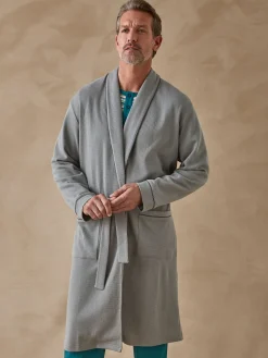 Robe de chambre en maille nid d'abeille