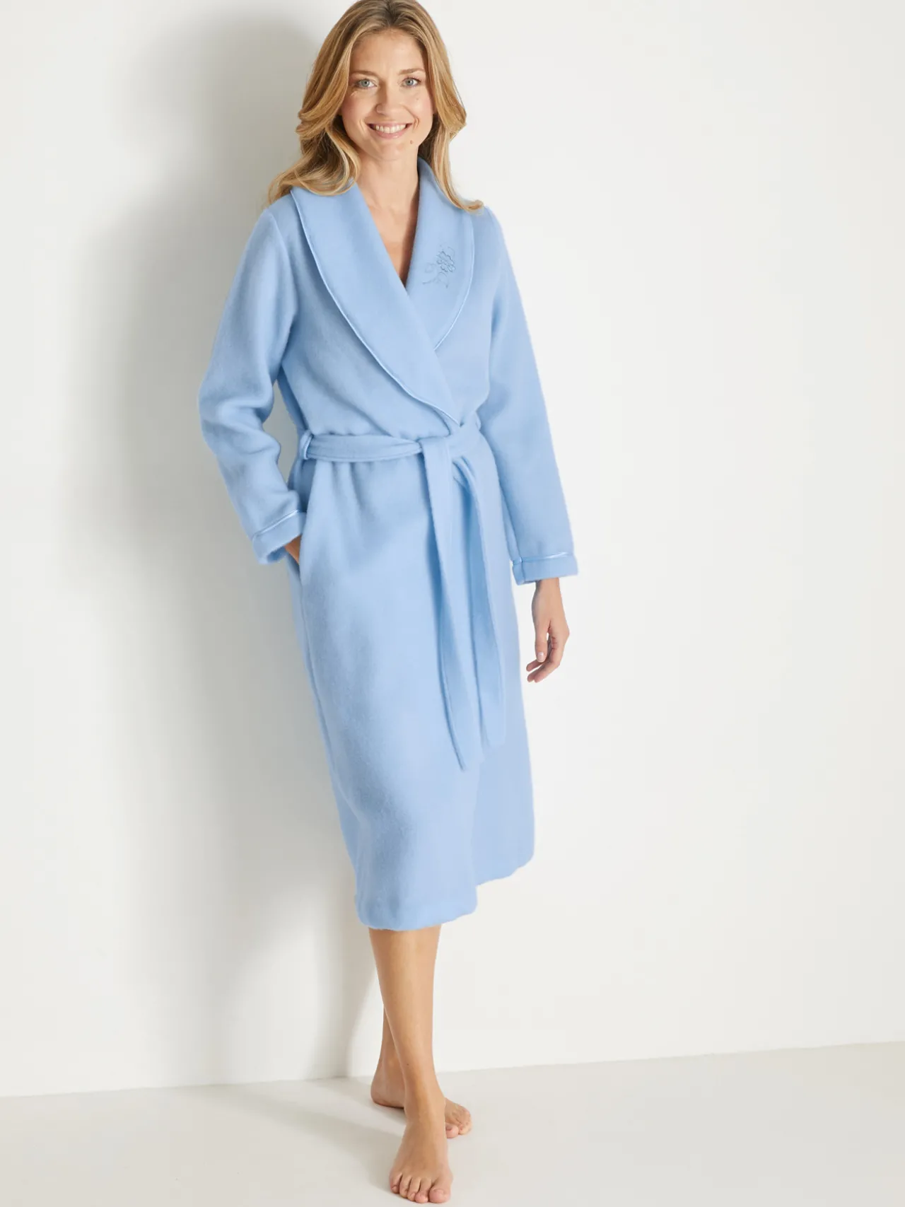 Robe de chambre en molleton courtelle