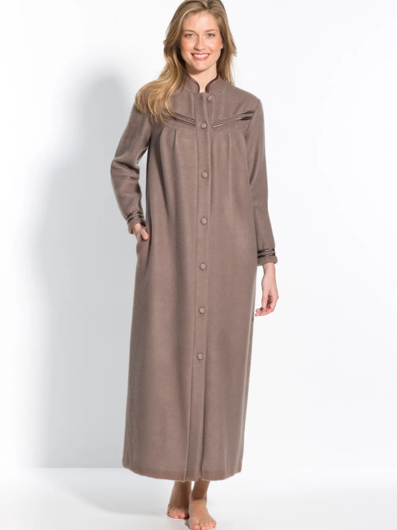 Robe de chambre molleton courtelle