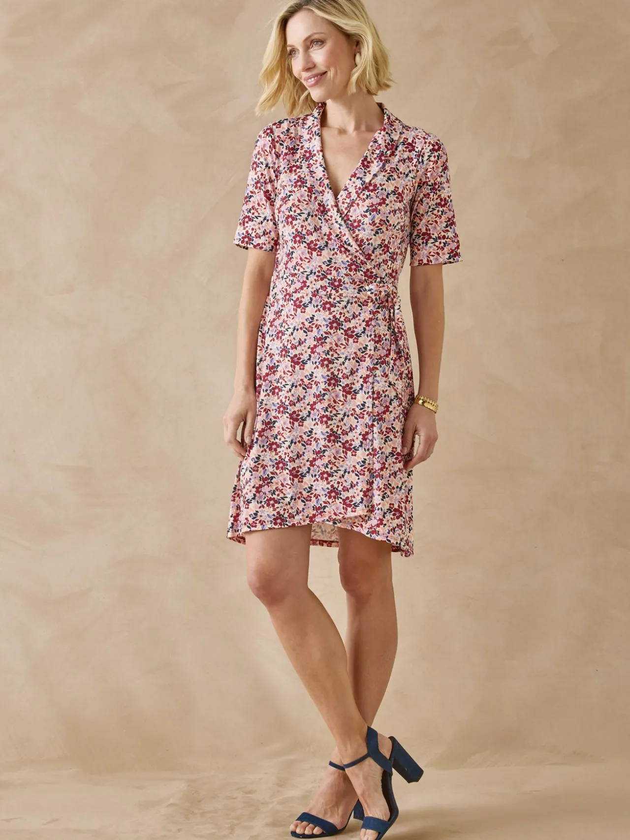 Robe effet portefeuille en maille