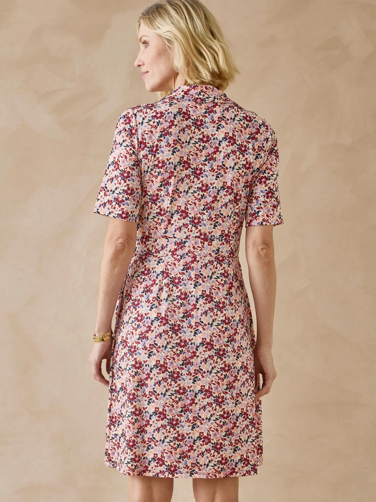 Robe effet portefeuille en maille