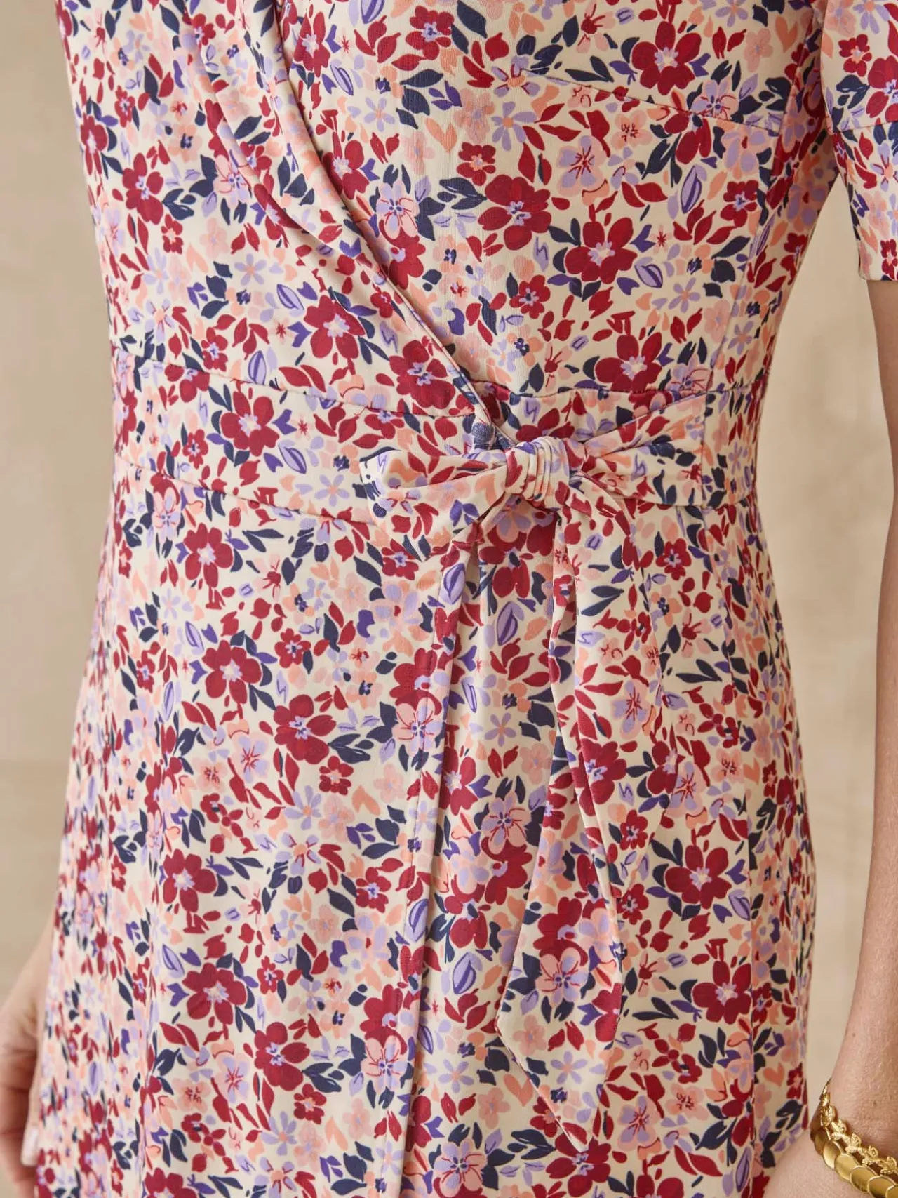 Robe effet portefeuille en maille