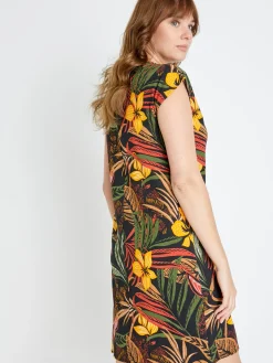 Robe en maille avec perles fantaisie