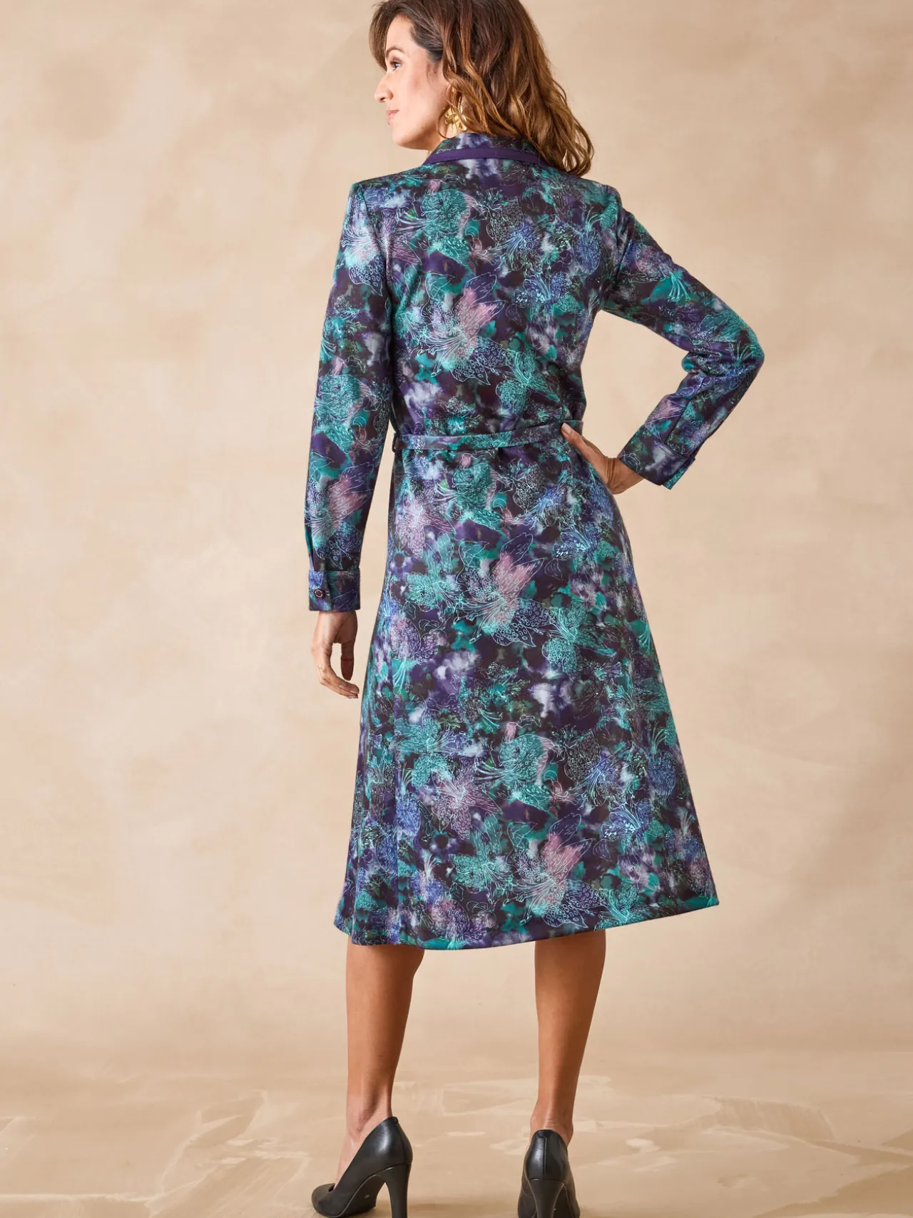 Robe en maille bien chaude