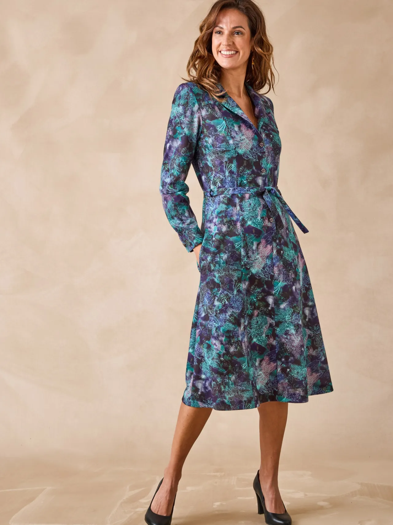 Robe en maille bien chaude