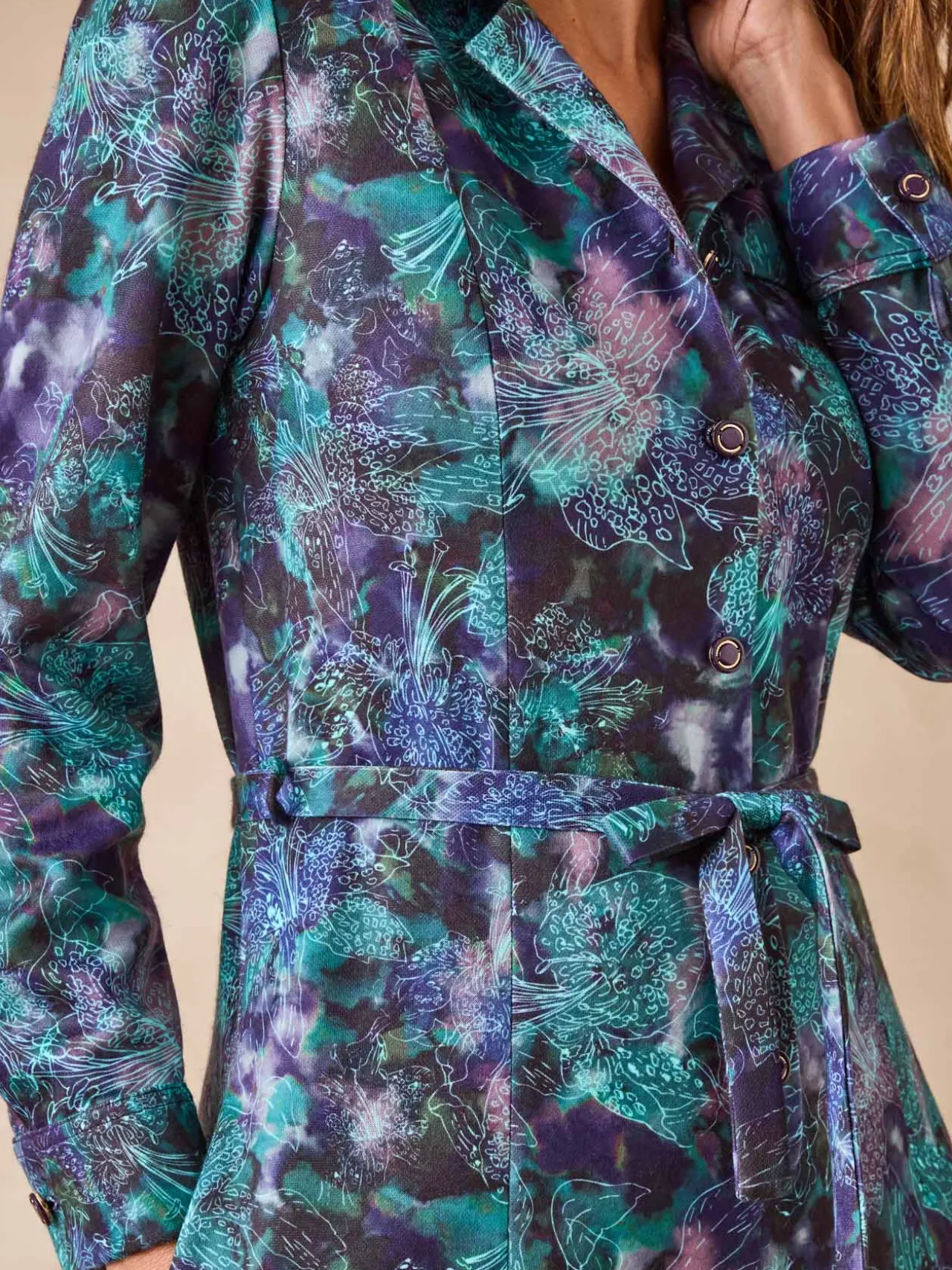 Robe en maille bien chaude