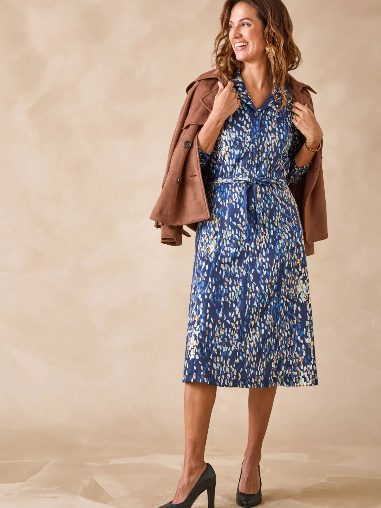 Robe en maille bien chaude