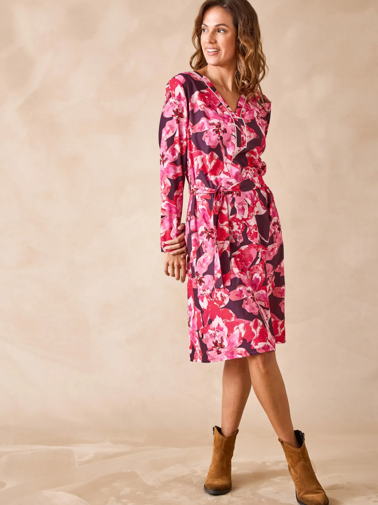 Robe en maille crêpe