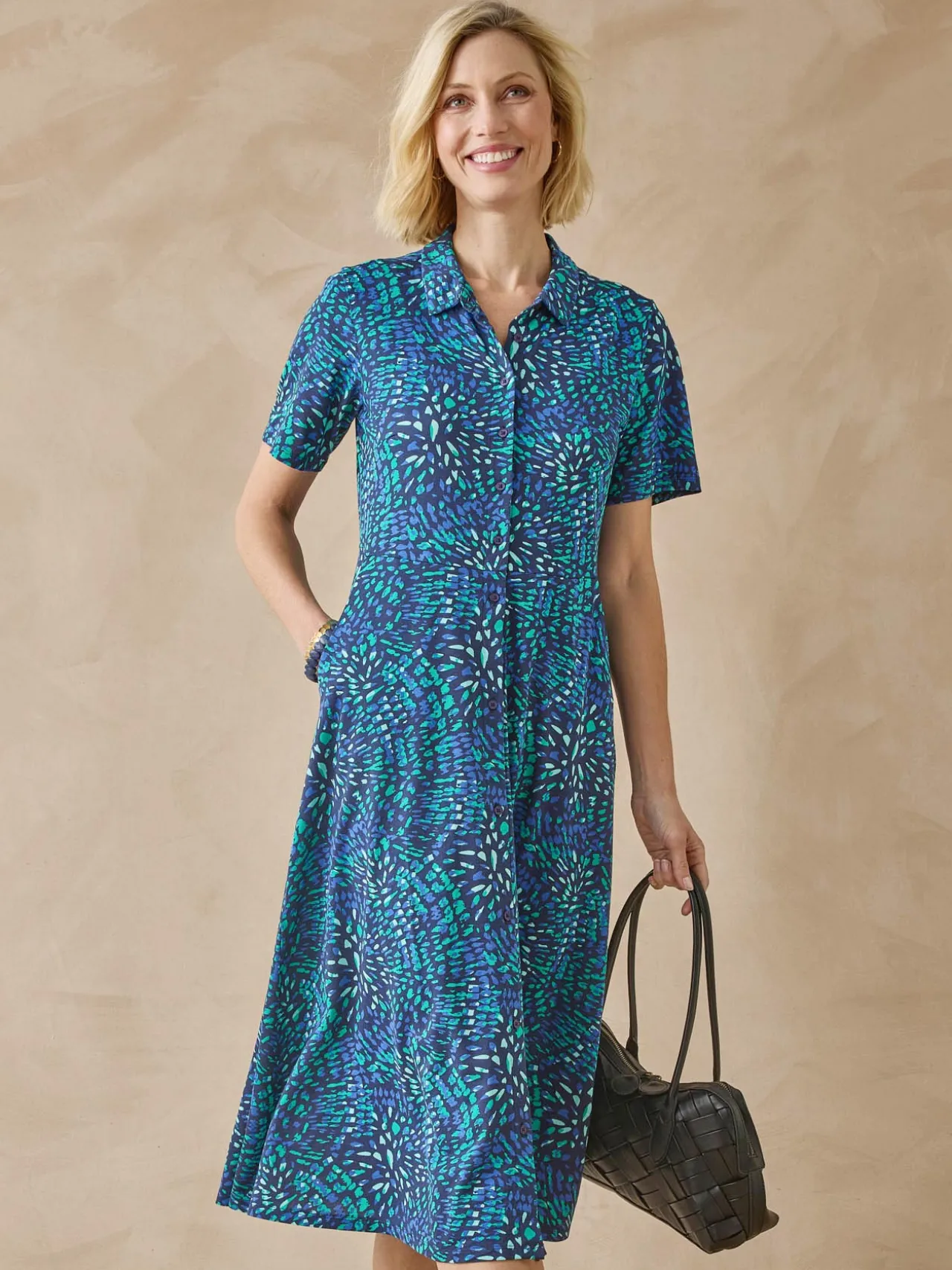 Robe en maille fluide