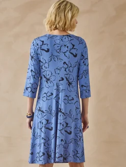 Robe en maille fluide effet drapé