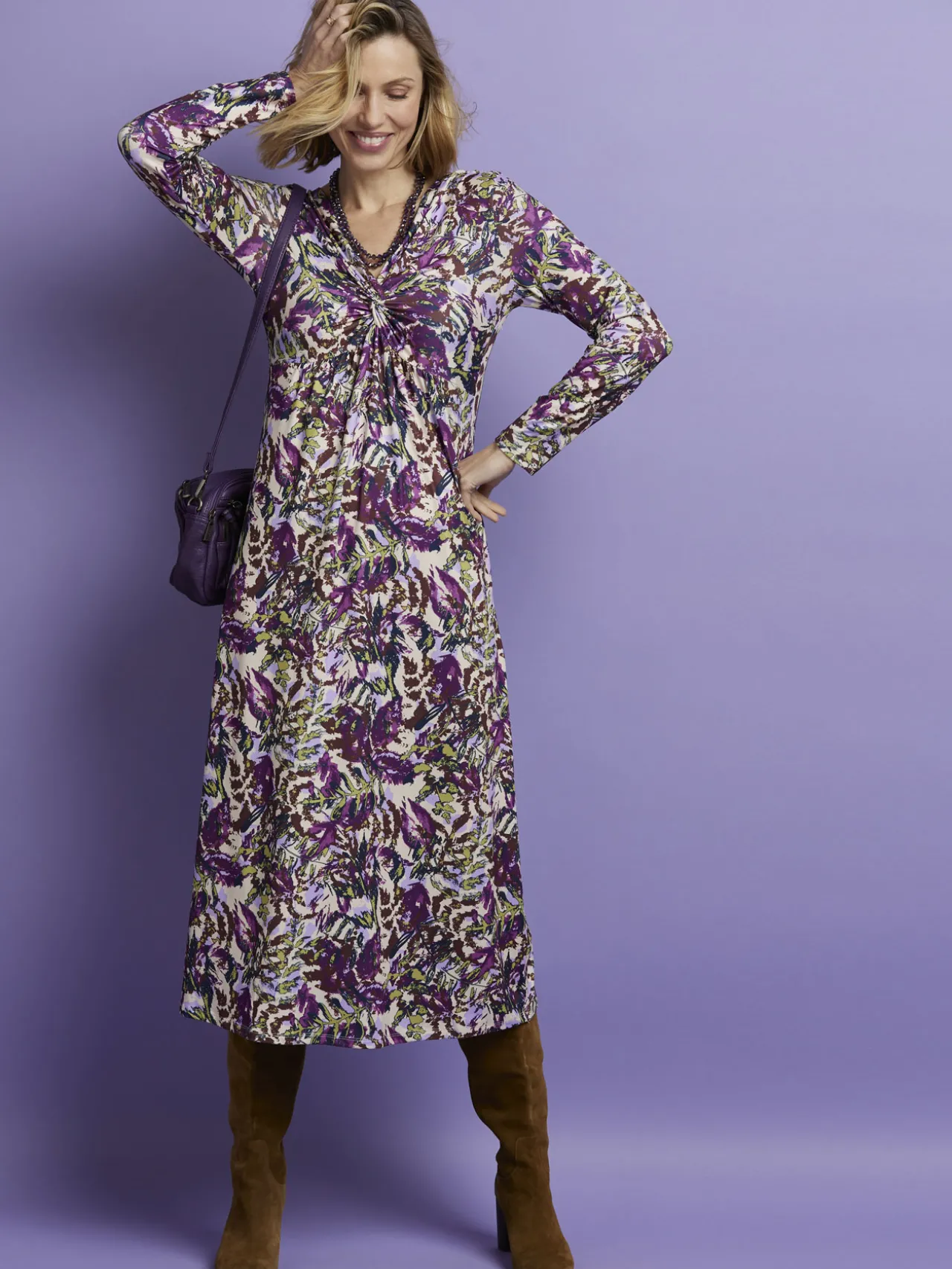 Robe en maille légère fluide