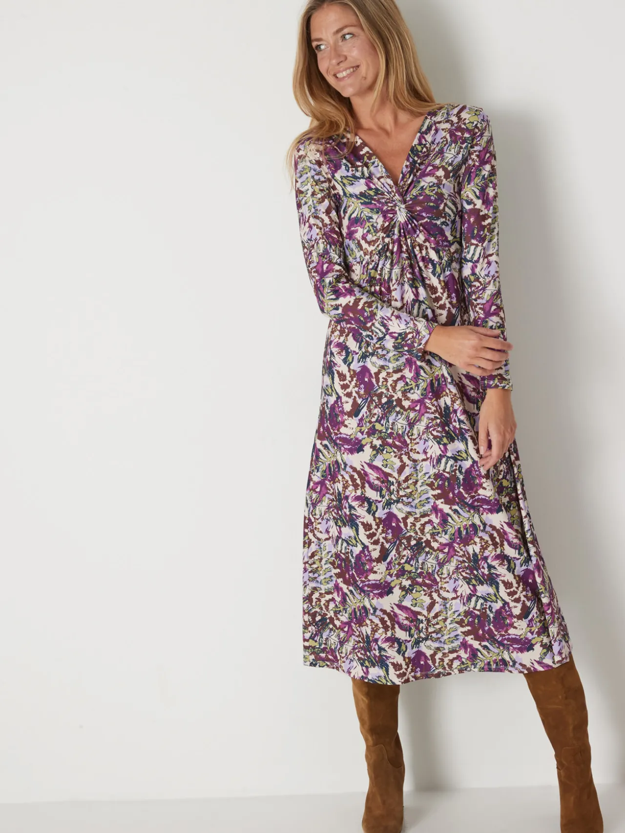 Robe en maille légère fluide