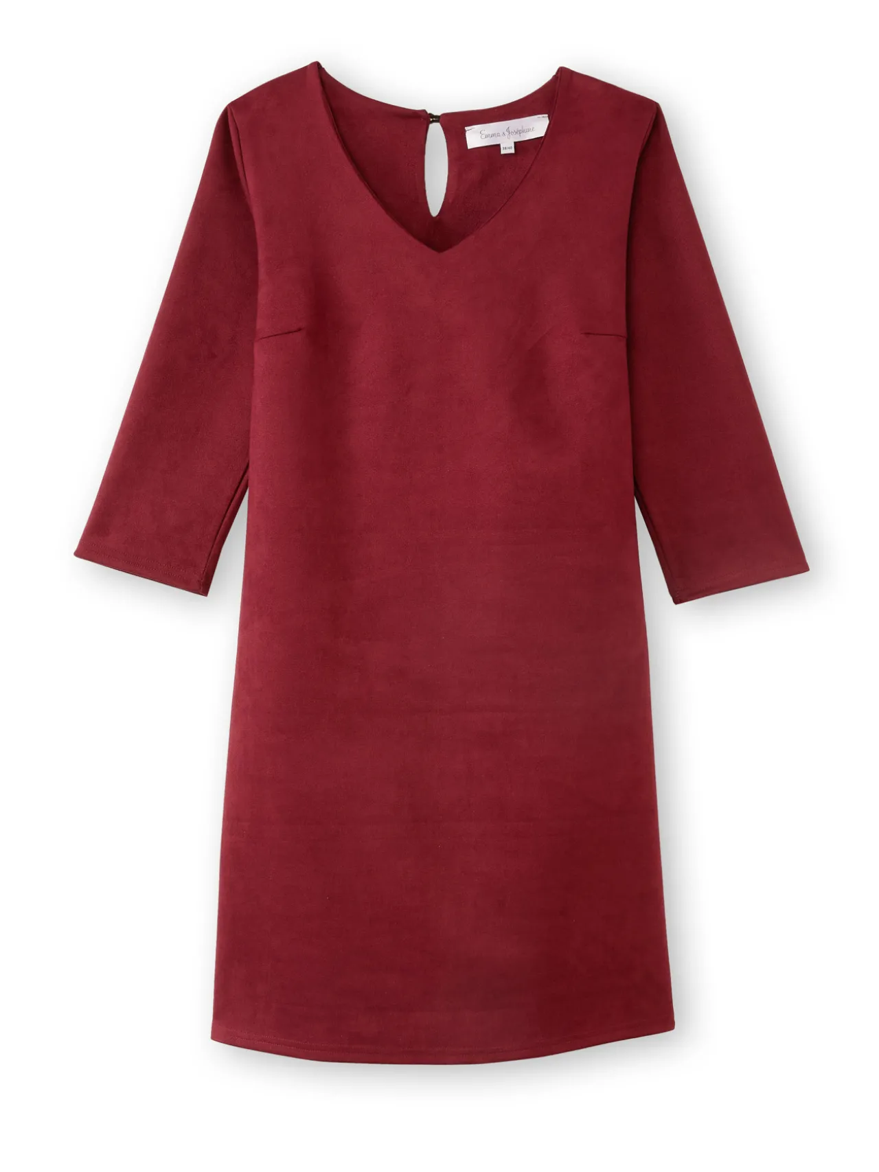 Robe en maille suédine