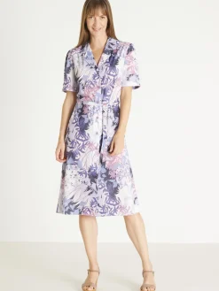 Robe en maille toute boutonnée