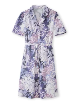 Robe en maille toute boutonnée