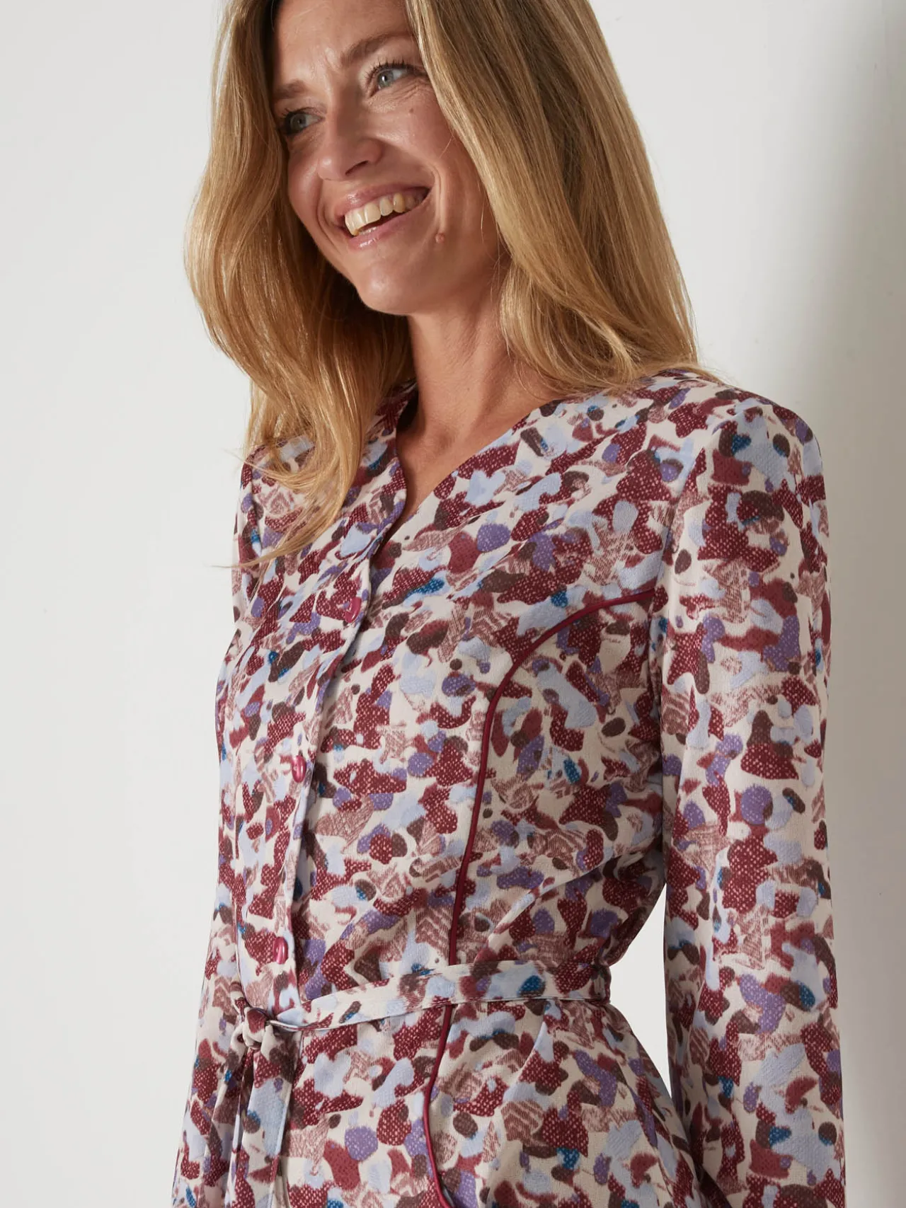 Robe encolure coeur en maille