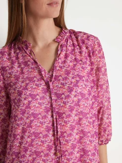 Robe fluide à volants