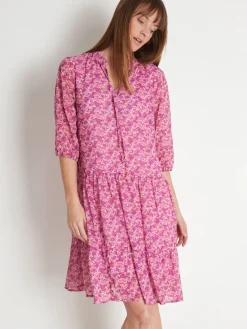 Robe fluide à volants