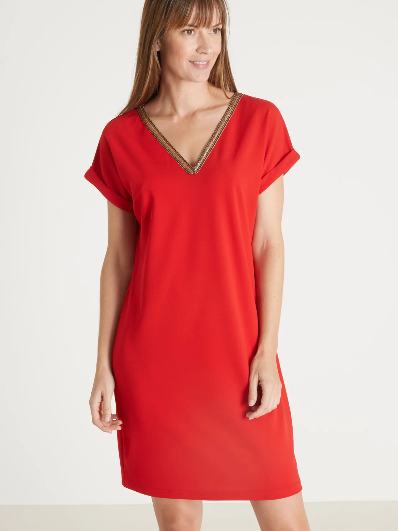 Robe housse en maille