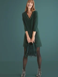 Robe housse en maille fluide