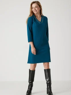 Robe housse en maille fluide